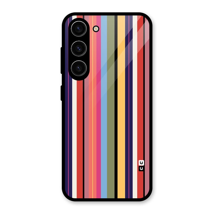 Wrapping Stripes Glass Back Case for Galaxy S23