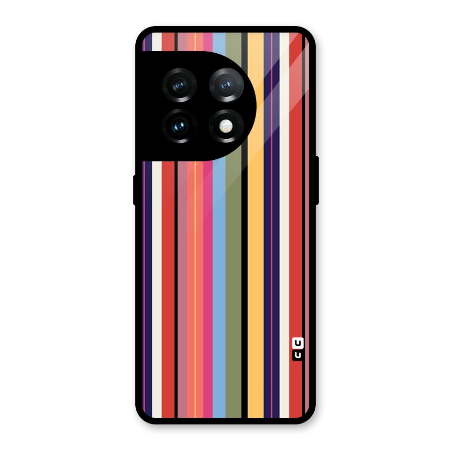 Wrapping Stripes Glass Back Case for OnePlus 11