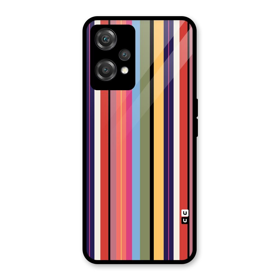 Wrapping Stripes Glass Back Case for OnePlus Nord CE 2 Lite 5G