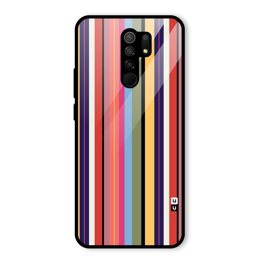 Wrapping Stripes Glass Back Case for Poco M2