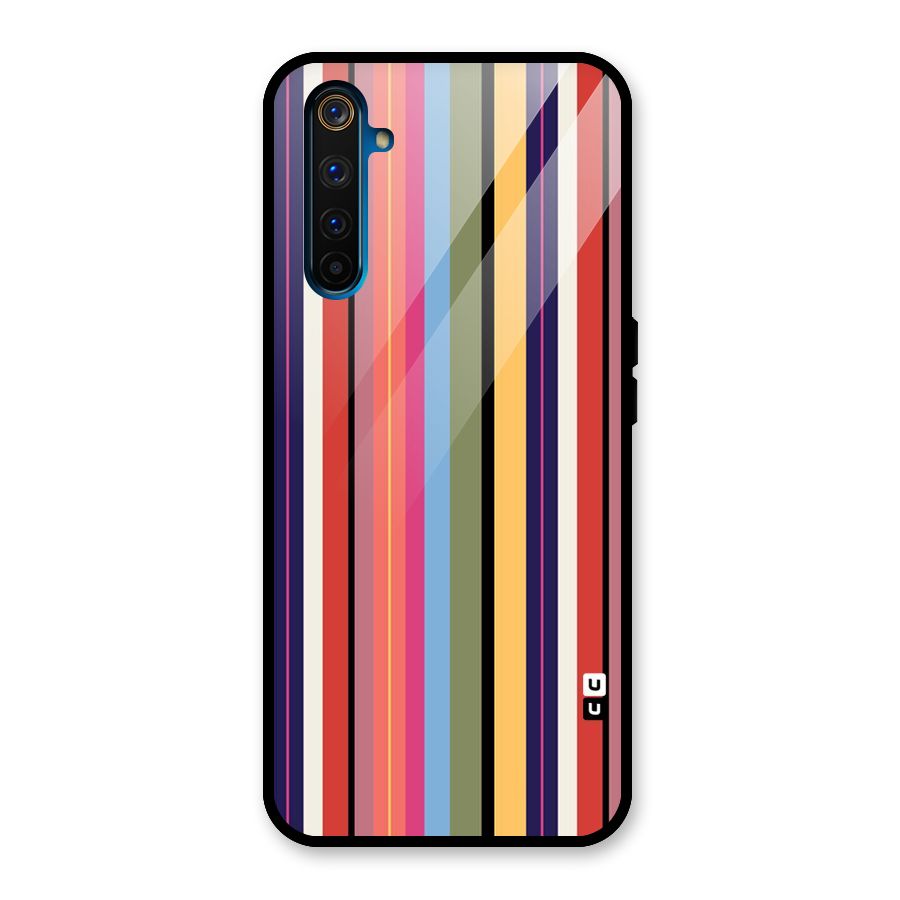 Wrapping Stripes Glass Back Case for Realme 6 Pro