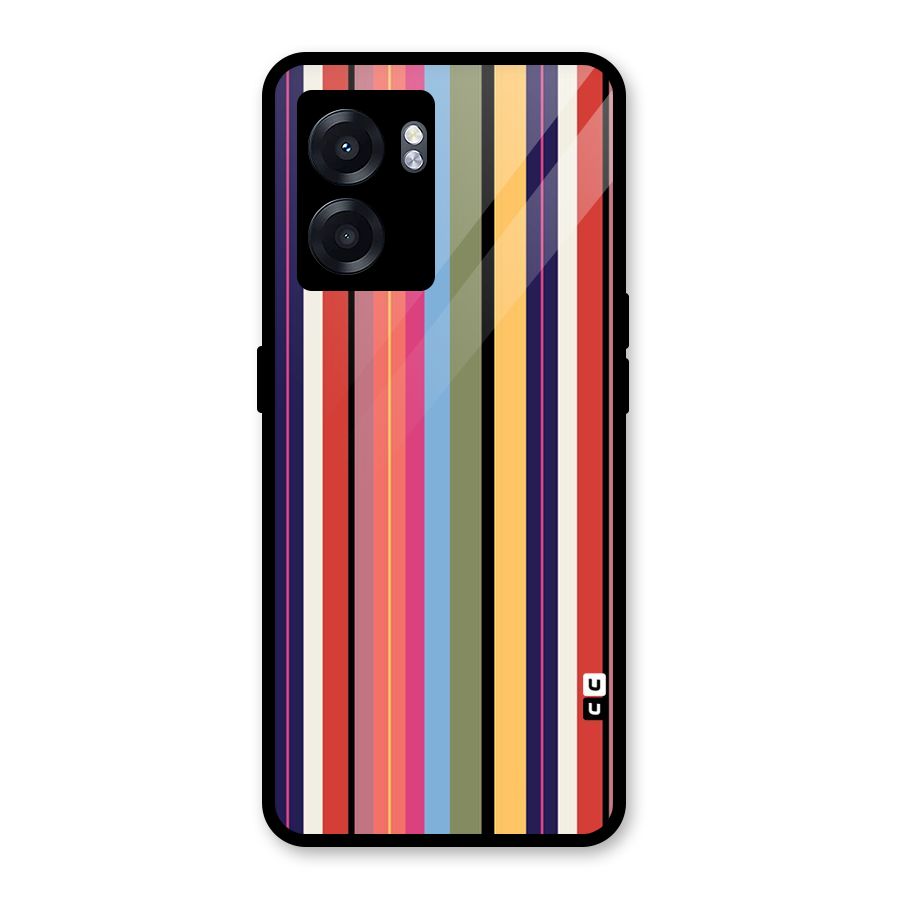 Wrapping Stripes Glass Back Case for Realme Narzo 50 5G