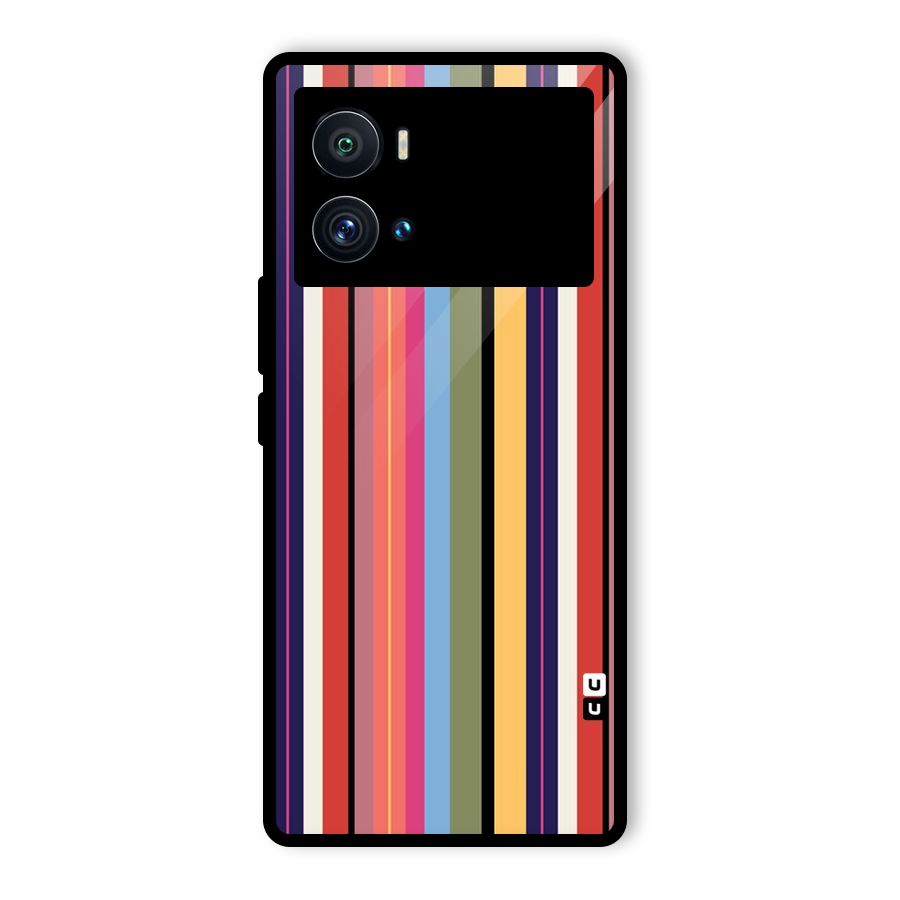 Wrapping Stripes Glass Back Case for Vivo iQOO 9 Pro