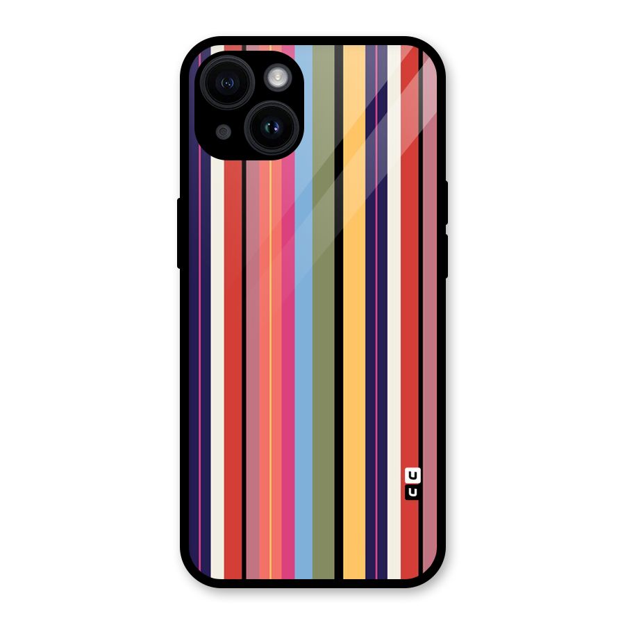 Wrapping Stripes Glass Back Case for iPhone 14