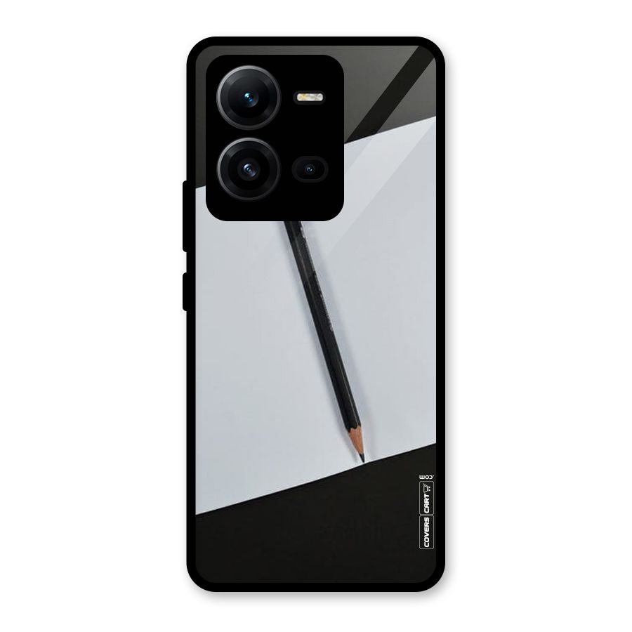 Write Your Thoughts Glass Back Case for Vivo V25