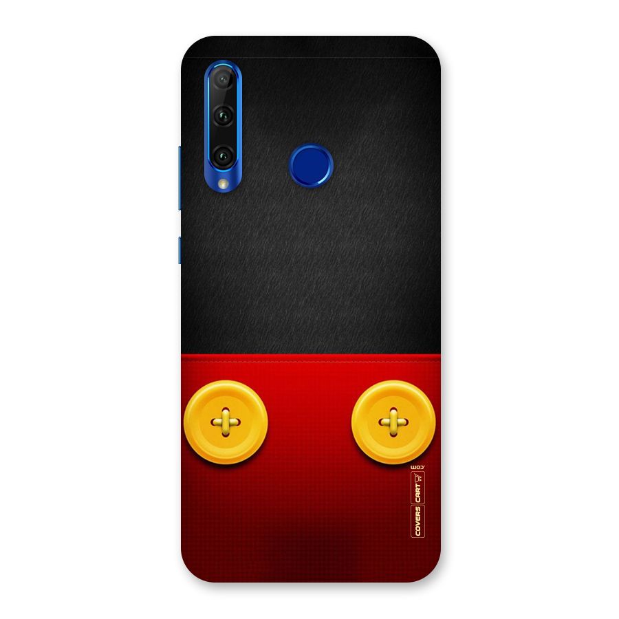 Yellow Button Back Case for Honor 20i