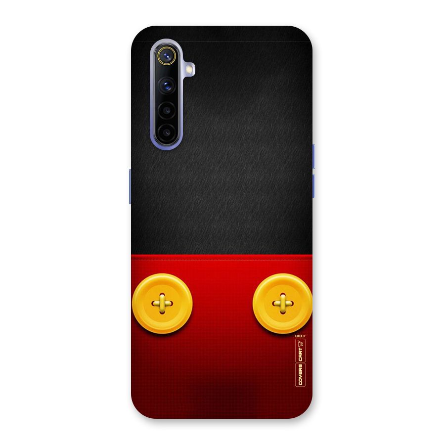 Yellow Button Back Case for Realme 6