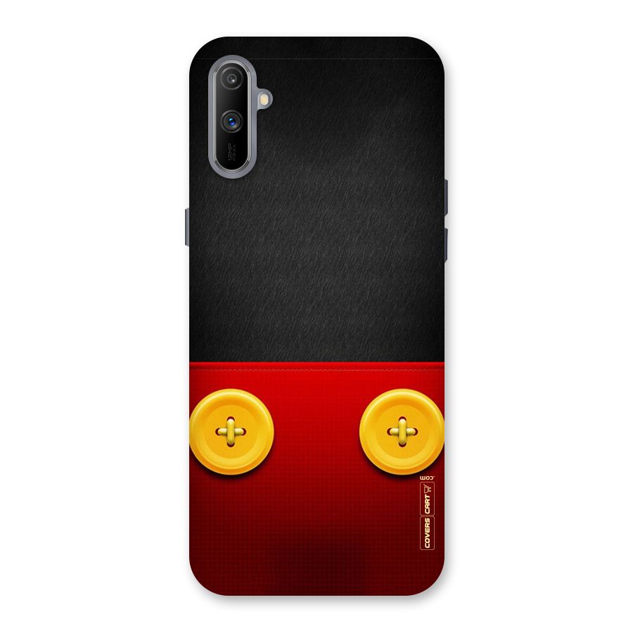 Yellow Button Back Case for Realme C3