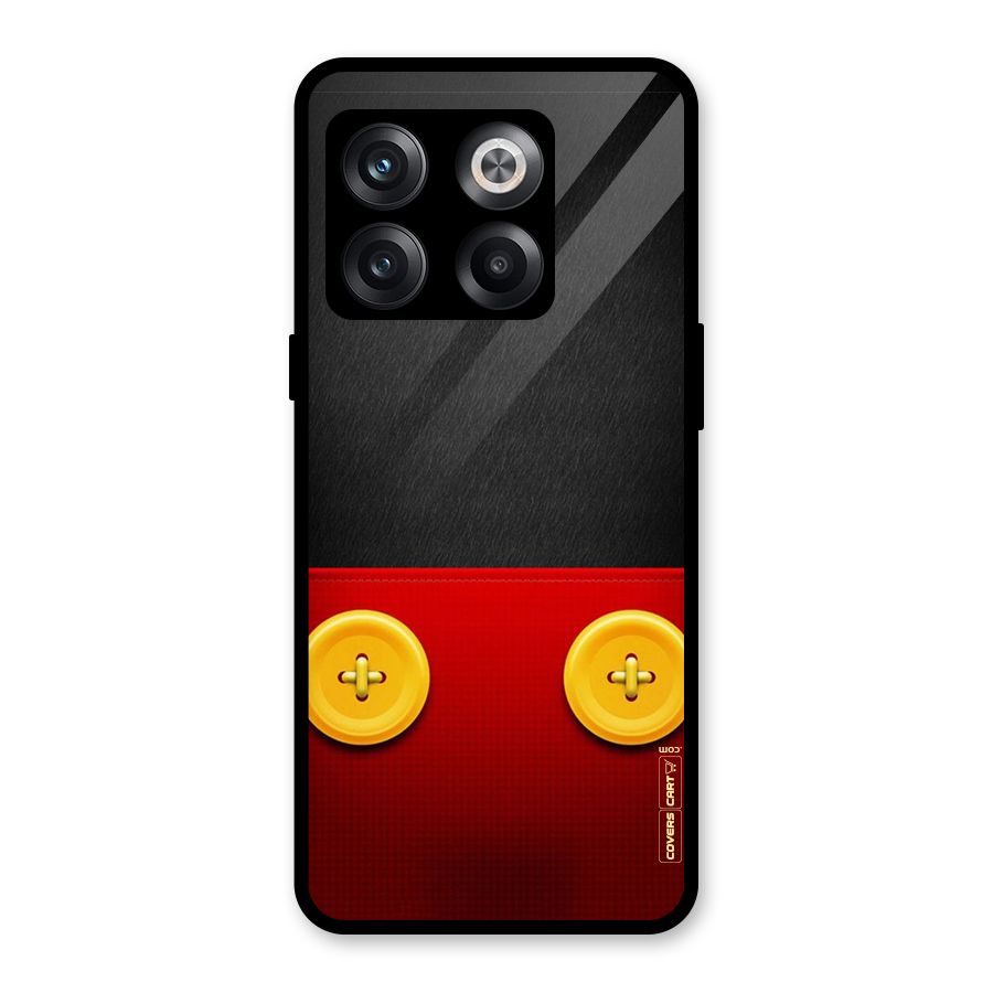 Yellow Button Glass Back Case for OnePlus 10T