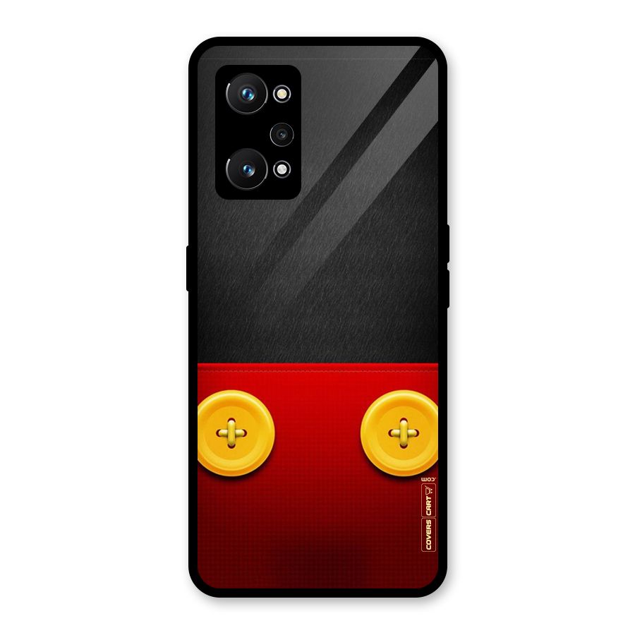 Yellow Button Glass Back Case for Realme GT Neo 3T