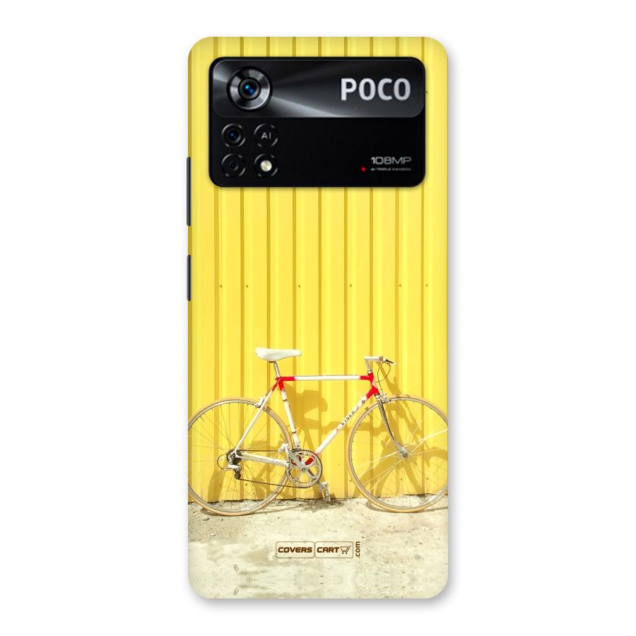 Yellow Cycle Classic Back Case for Poco X4 Pro 5G