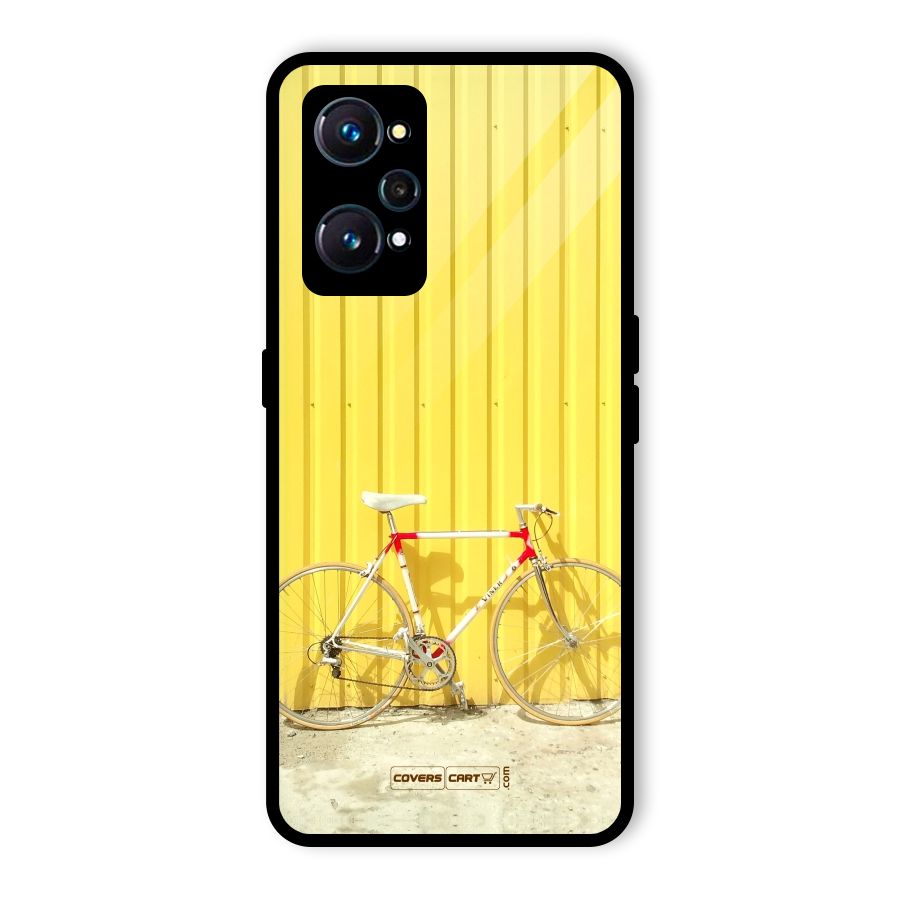 Yellow Cycle Classic Glass Back Case for Realme GT 2