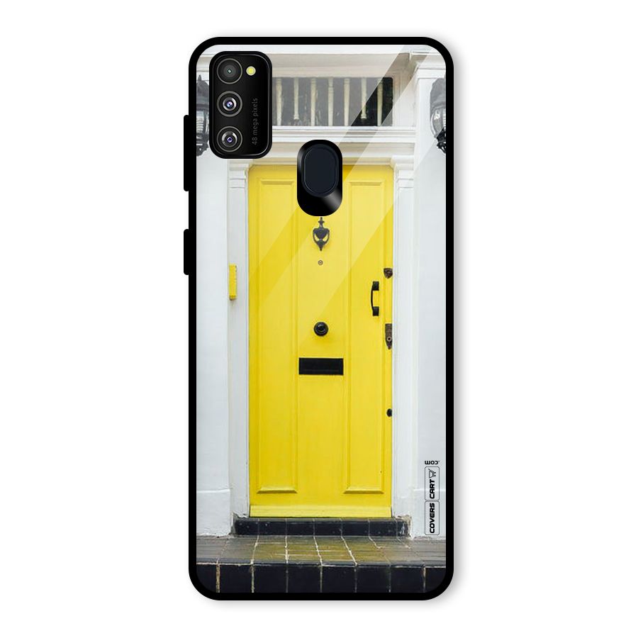 Yellow Door Glass Back Case for Galaxy M30s