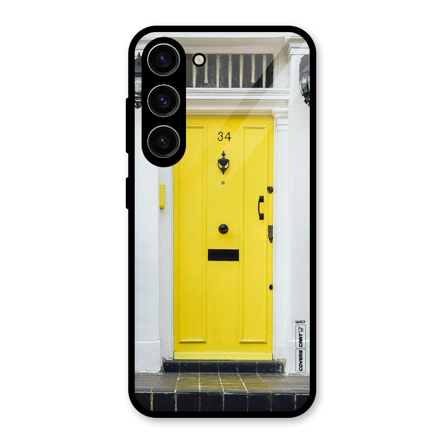Yellow Door Glass Back Case for Galaxy S23