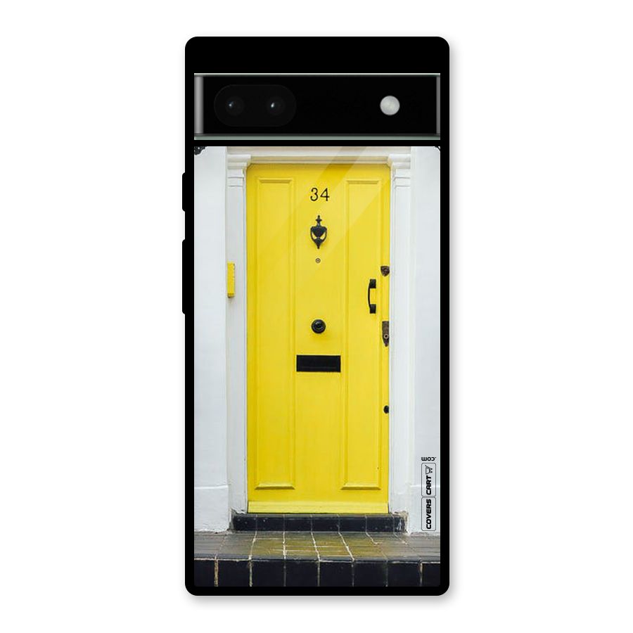 Yellow Door Glass Back Case for Google Pixel 6a