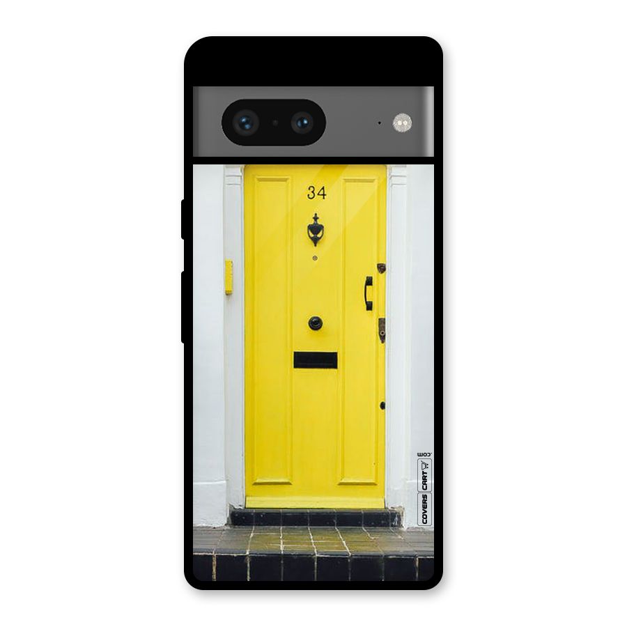 Yellow Door Glass Back Case for Google Pixel 7