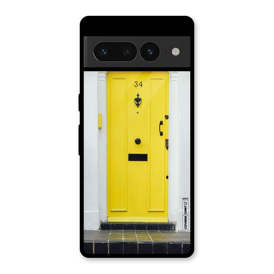 Yellow Door Glass Back Case for Google Pixel 7 Pro