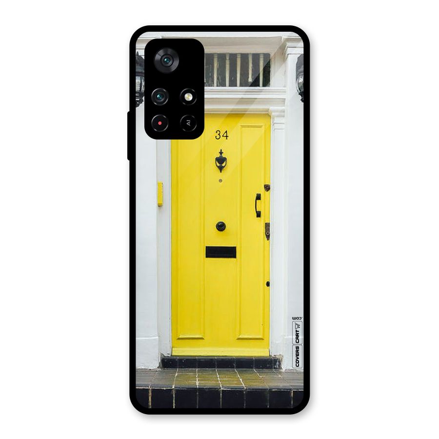 Yellow Door Glass Back Case for Poco M4 Pro 5G