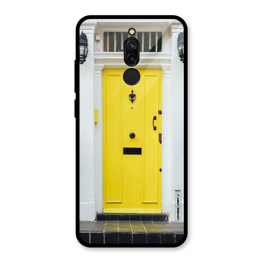 Yellow Door Glass Back Case for Redmi 8