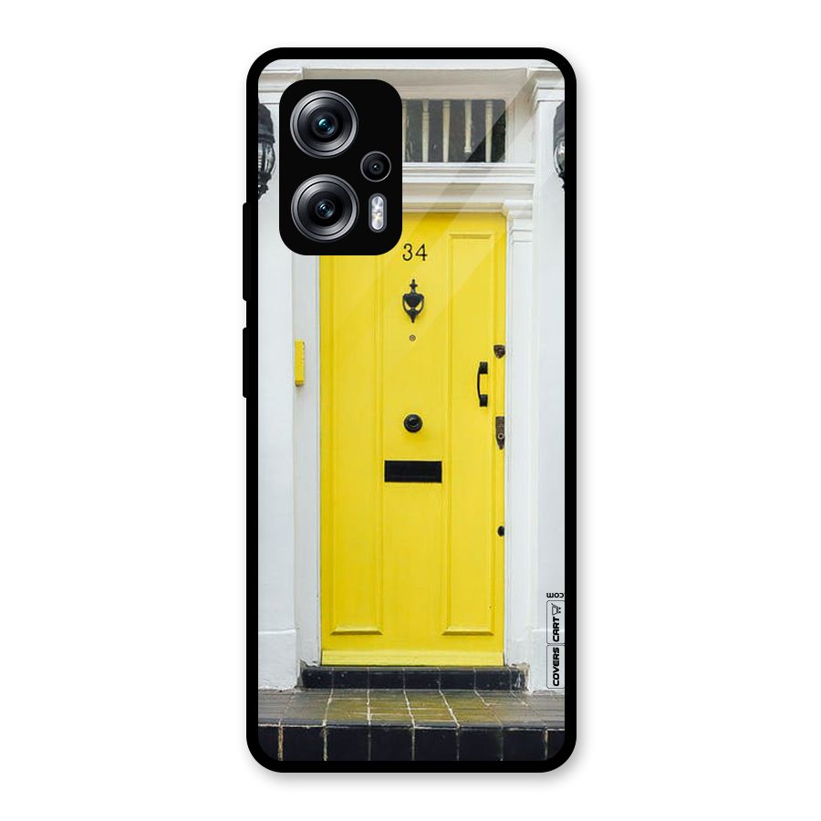 Yellow Door Glass Back Case for Redmi K50i