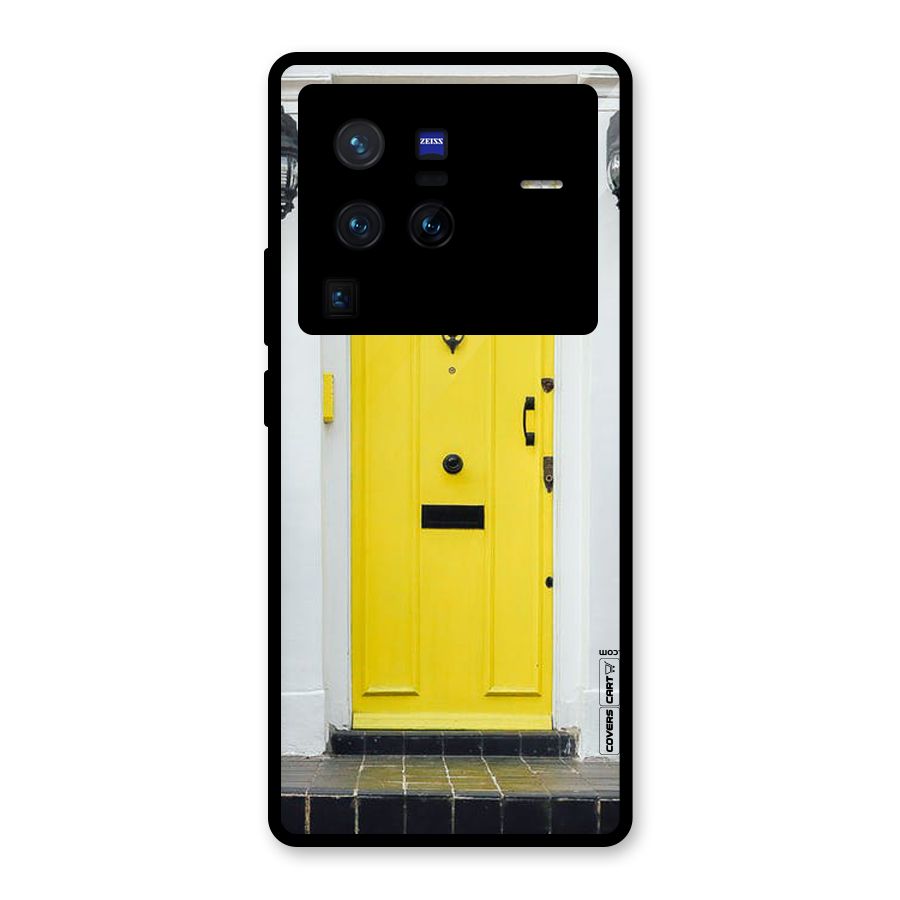 Yellow Door Glass Back Case for Vivo X80 Pro
