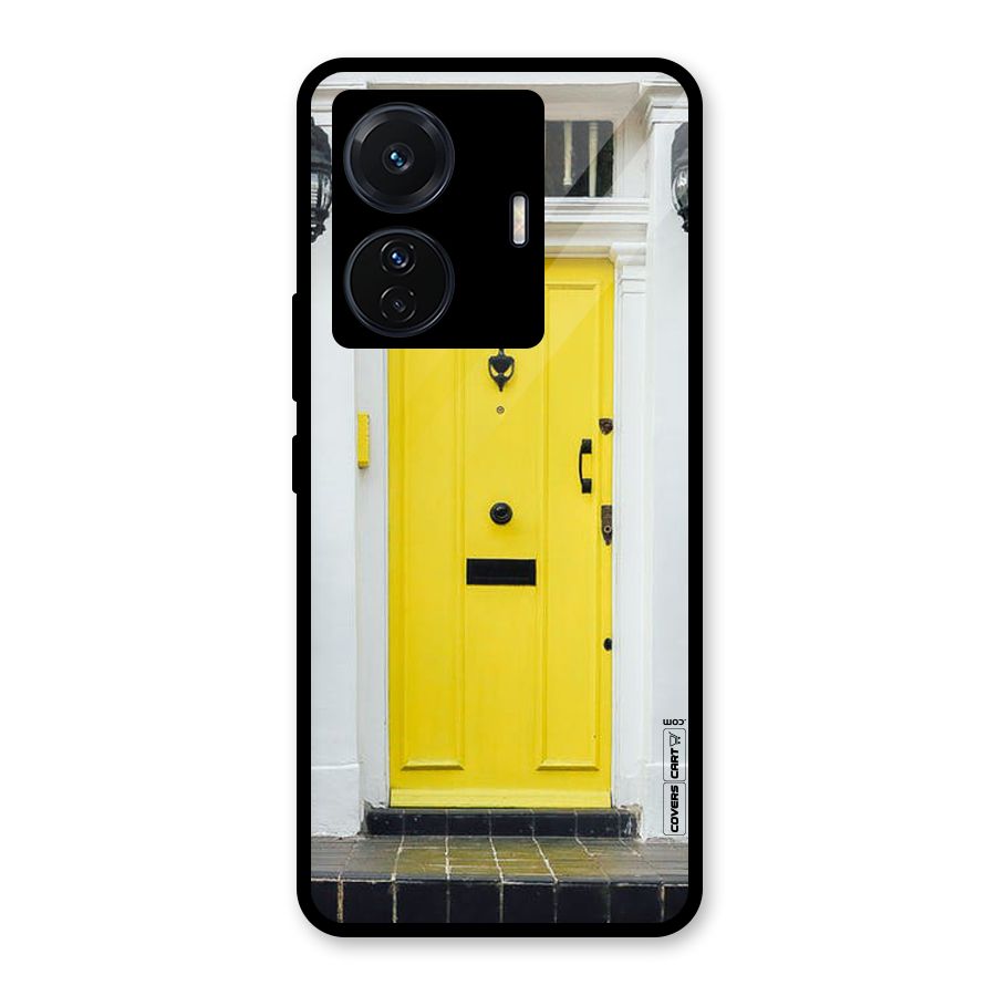 Yellow Door Glass Back Case for Vivo iQOO Z6 Pro