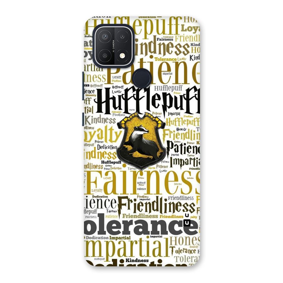 Yellow Fairness Back Case for Oppo A15s