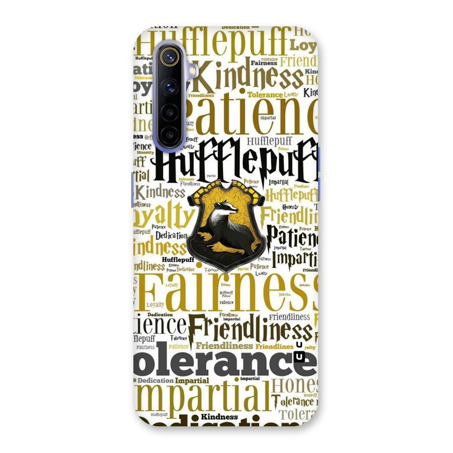 Yellow Fairness Back Case for Realme 6i