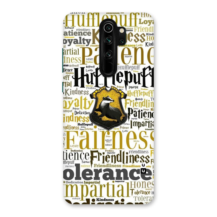 Yellow Fairness Back Case for Redmi Note 8 Pro