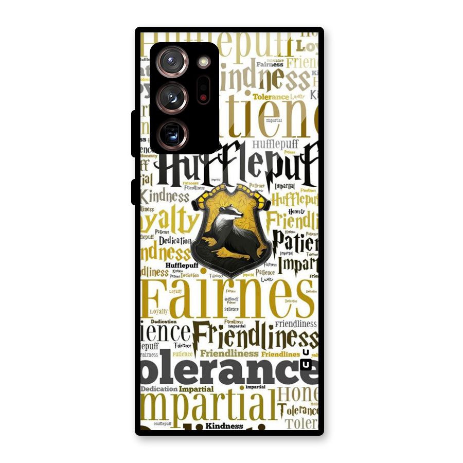 Yellow Fairness Glass Back Case for Galaxy Note 20 Ultra 5G