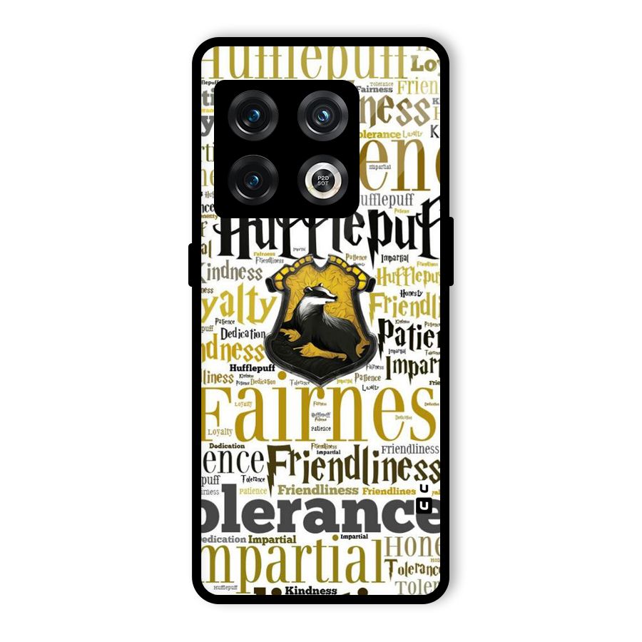 Yellow Fairness Glass Back Case for OnePlus 10 Pro 5G
