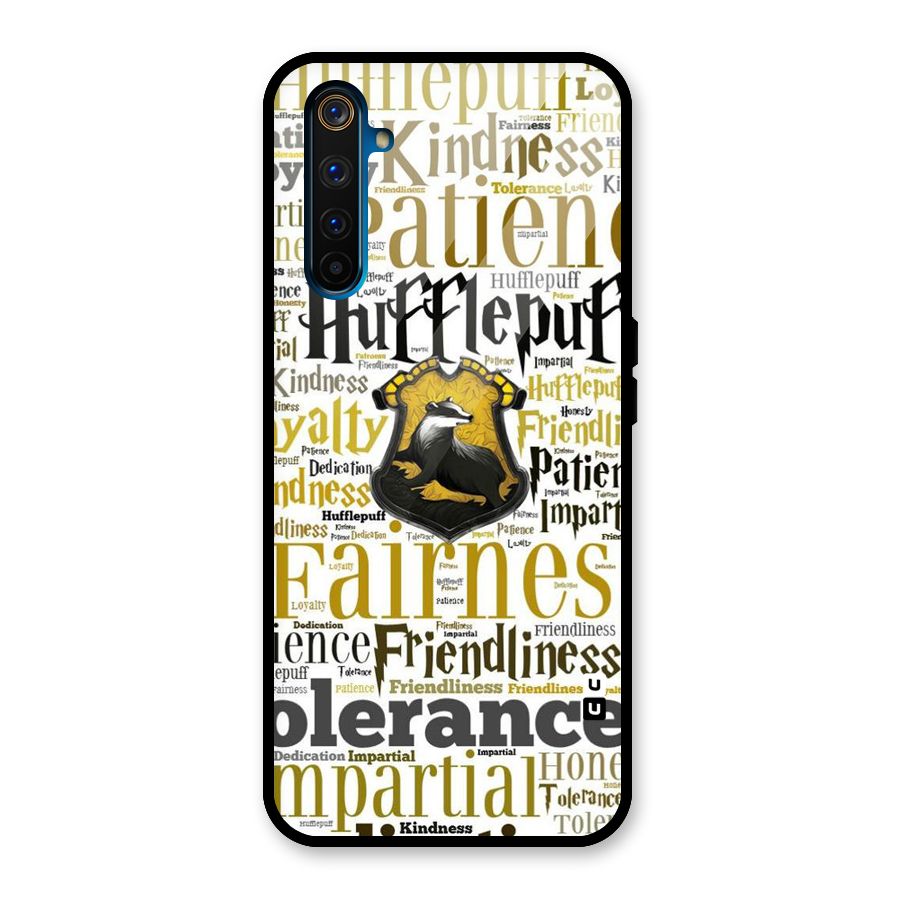 Yellow Fairness Glass Back Case for Realme 6 Pro