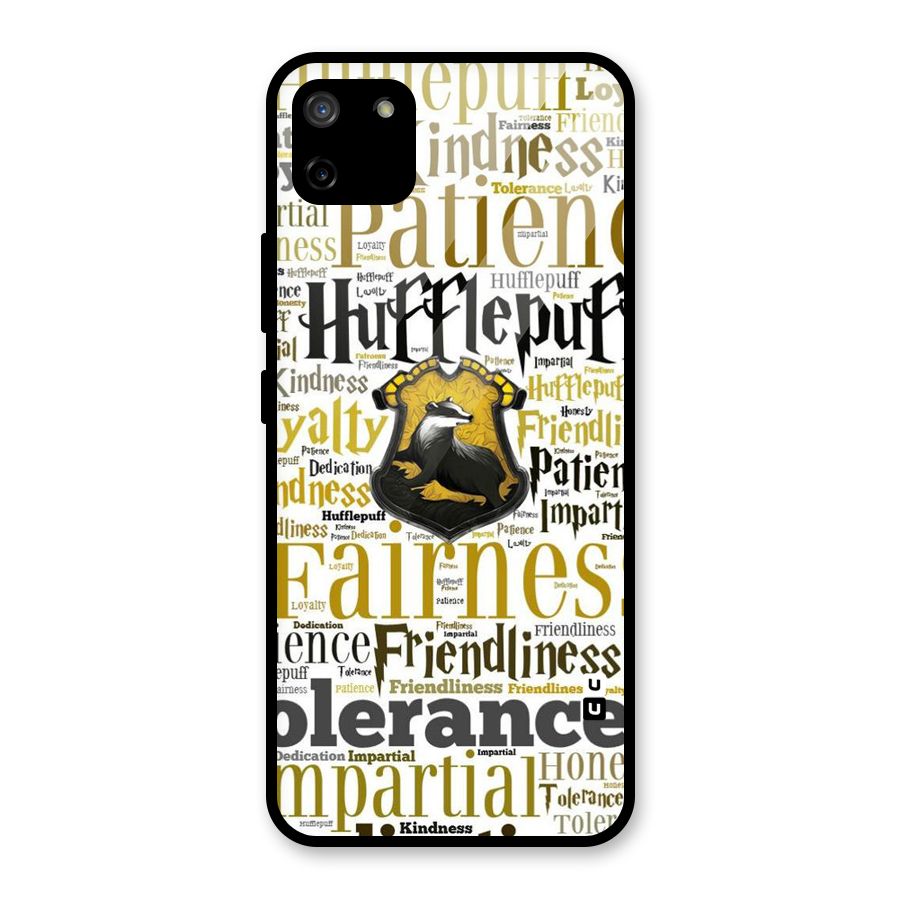 Yellow Fairness Glass Back Case for Realme C11