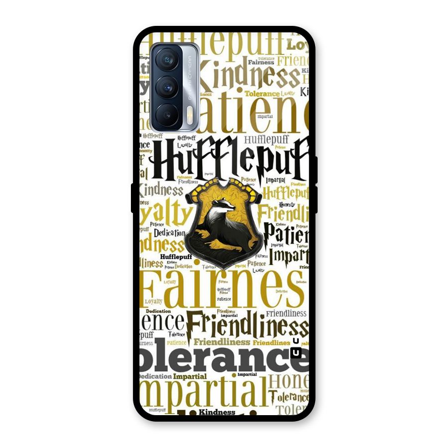 Yellow Fairness Glass Back Case for Realme X7