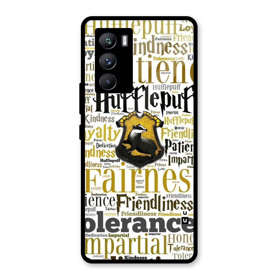 Yellow Fairness Glass Back Case for Vivo iQOO 9 SE