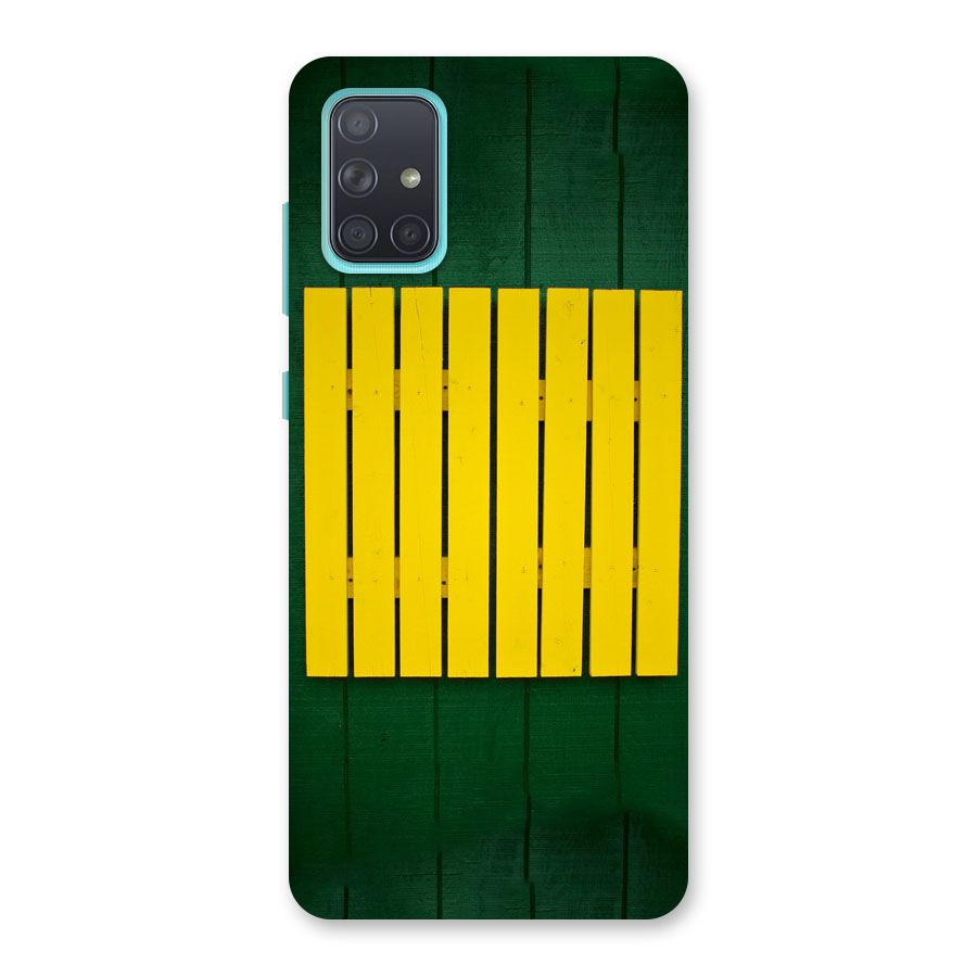 Yellow Fence Back Case for Galaxy A71