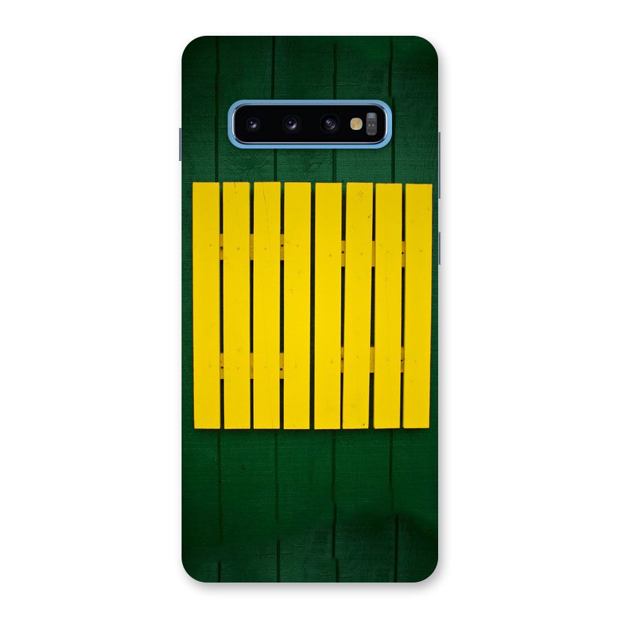 Yellow Fence Back Case for Galaxy S10 Plus