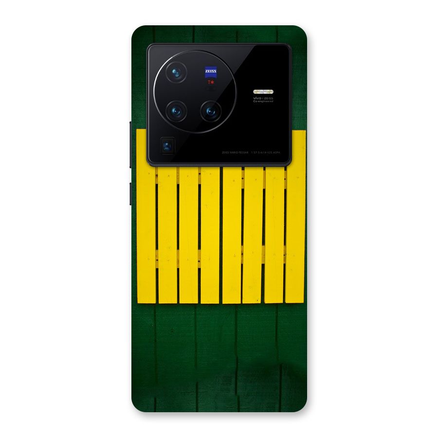 Yellow Fence Back Case for Vivo X80 Pro
