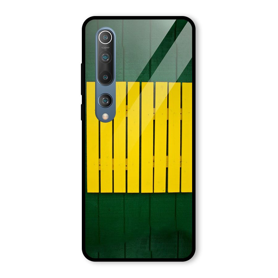 Yellow Fence Glass Back Case for Mi 10