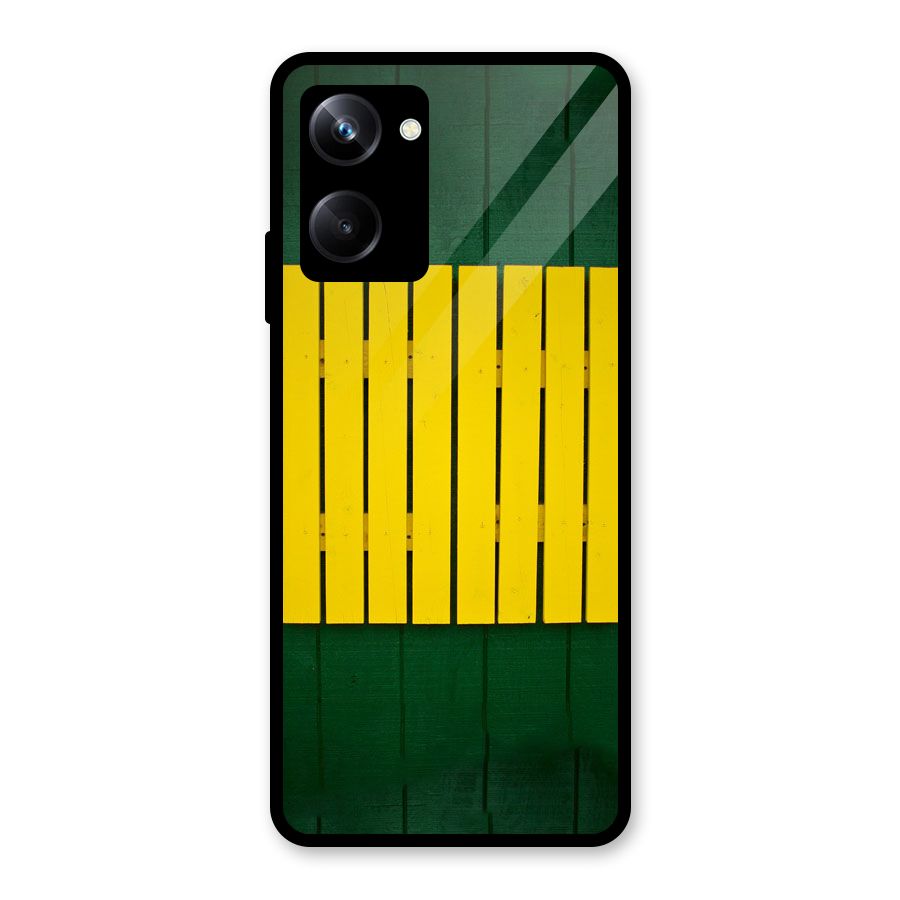 Yellow Fence Glass Back Case for Realme 10 Pro
