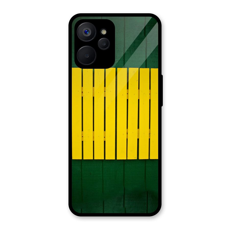 Yellow Fence Glass Back Case for Realme 9i 5G