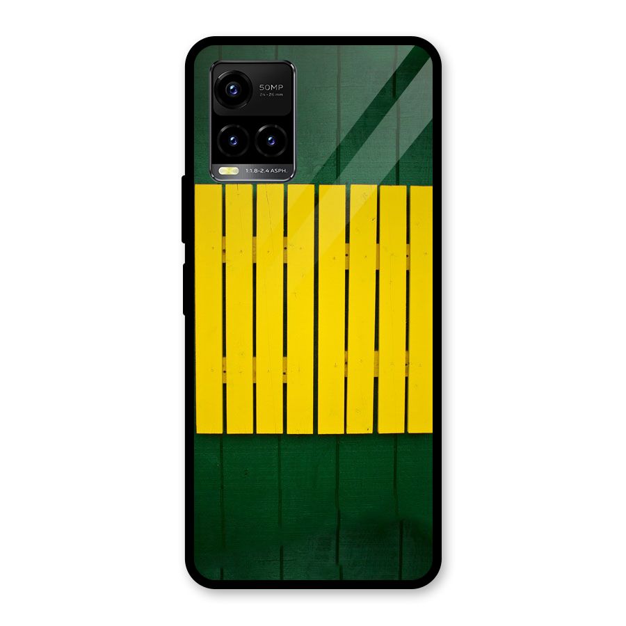 Yellow Fence Glass Back Case for Vivo Y21T