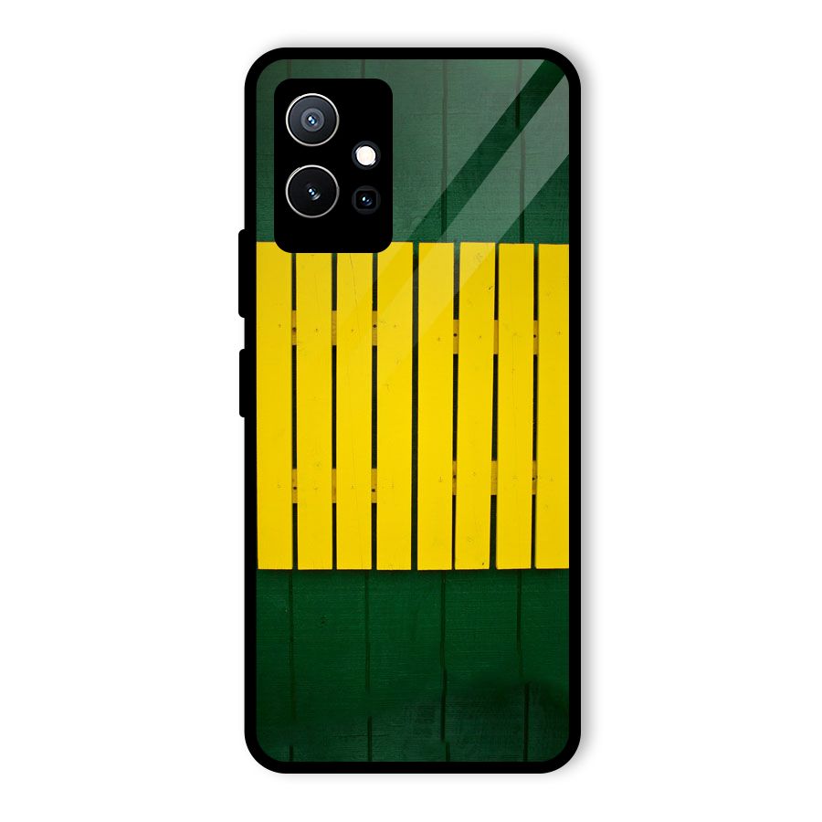 Yellow Fence Glass Back Case for Vivo Y75 5G