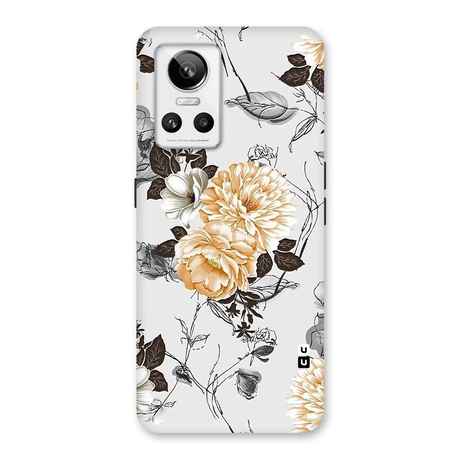 Yellow Floral Back Case for Realme GT Neo 3