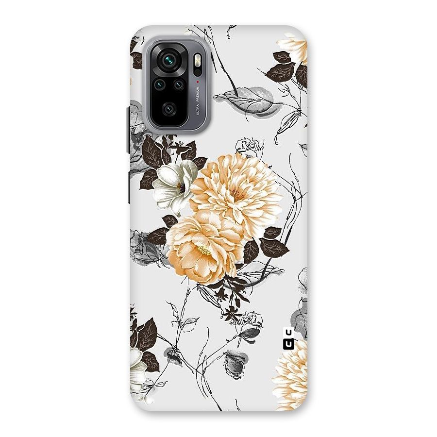 Yellow Floral Back Case for Redmi Note 10