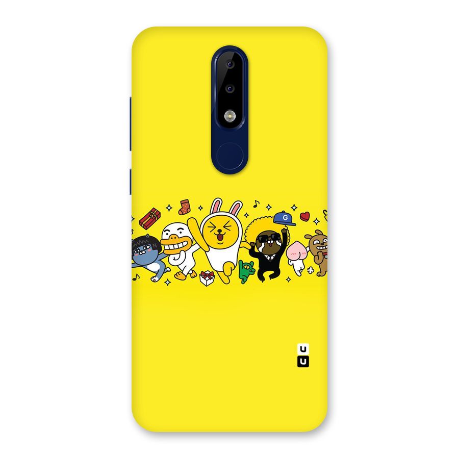 Yellow Friends Back Case for Nokia 5.1 Plus