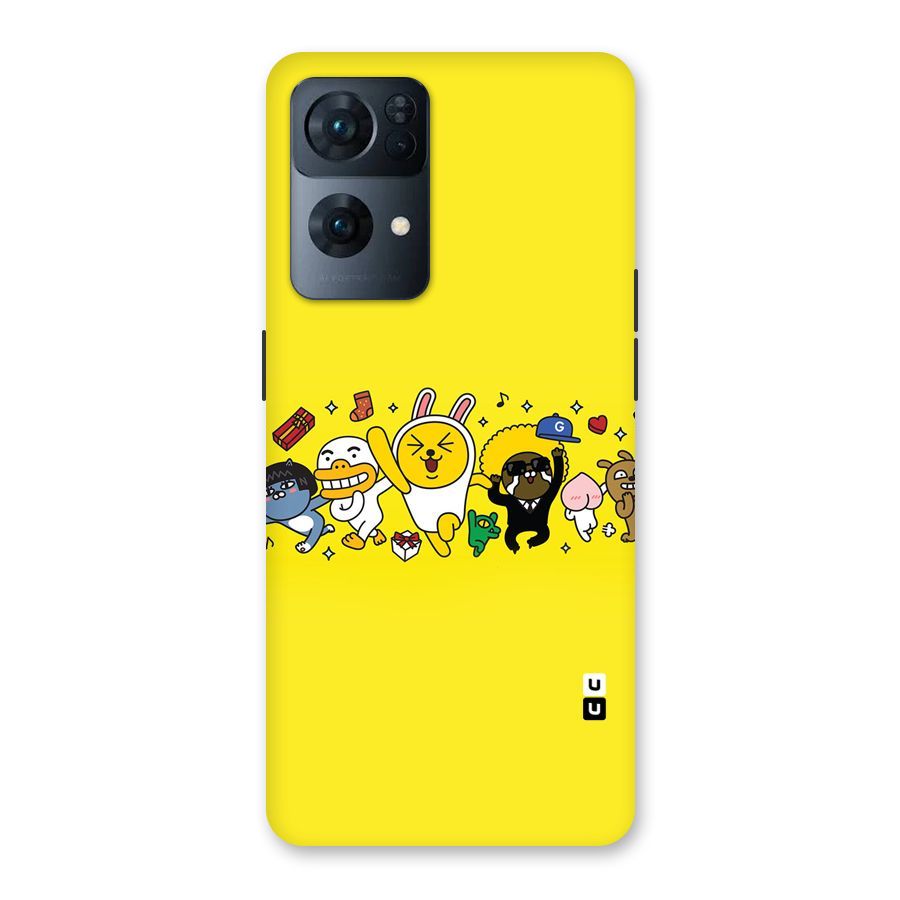 Yellow Friends Back Case for Oppo Reno7 Pro 5G