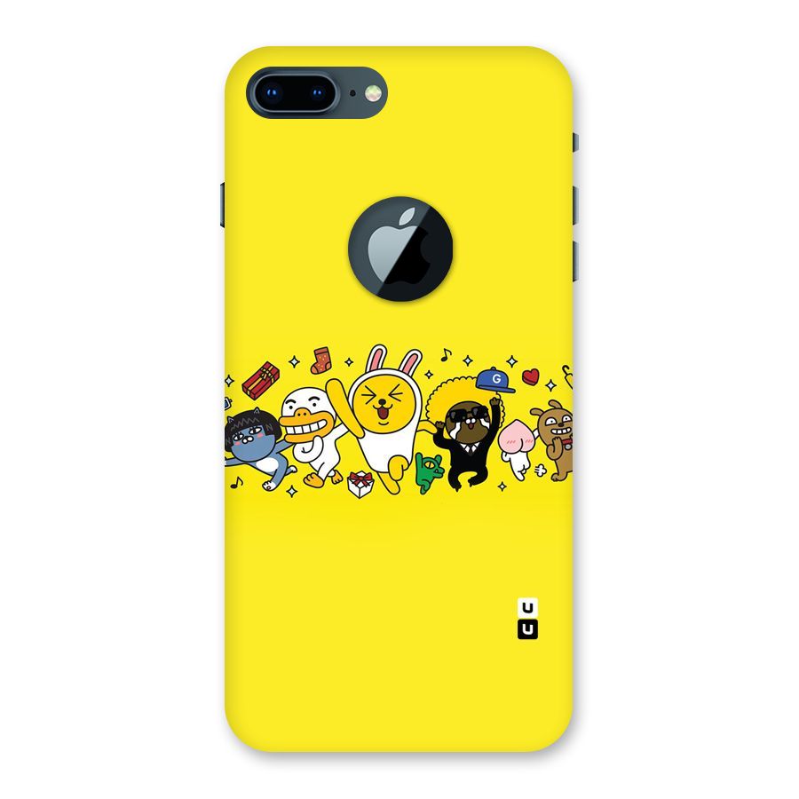 Yellow Friends Back Case for iPhone 7 Plus Logo Cut