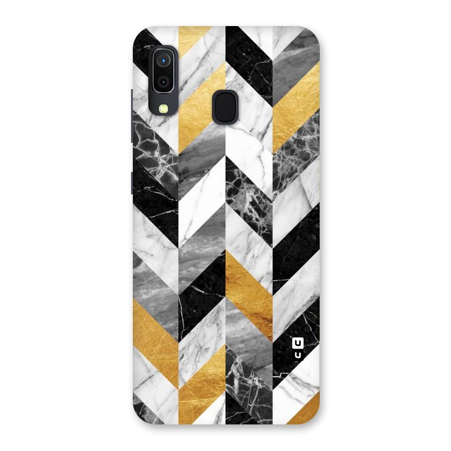 Yellow Grey Marble Back Case for Galaxy M10s