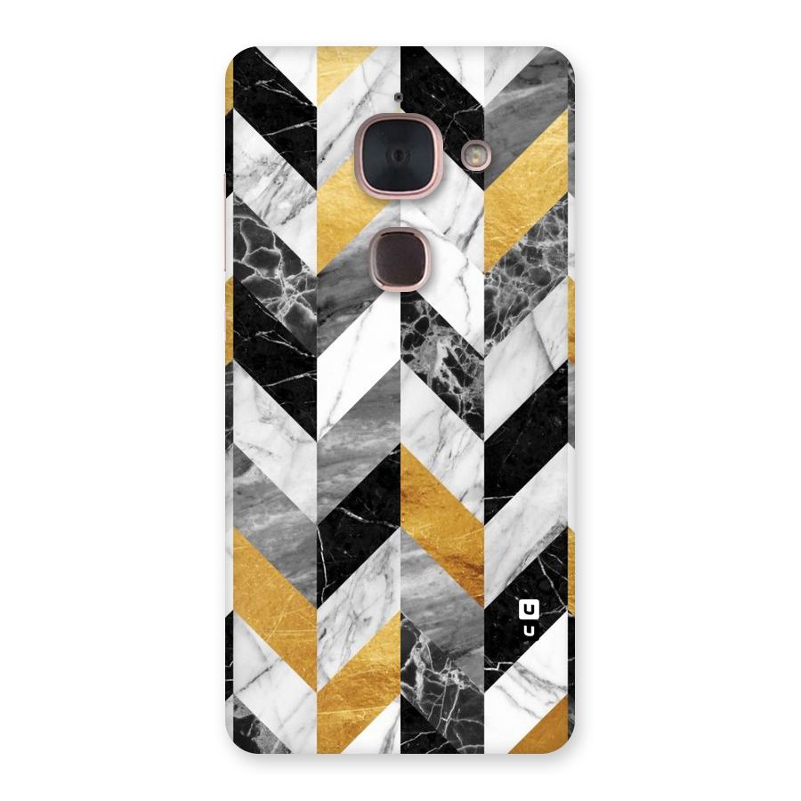 Yellow Grey Marble Back Case for Le Max 2
